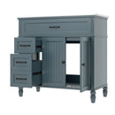 Bathroom Vanity With Sink, 2 Doors 2 Drawers, Freestanding Design by HouseOfZazla