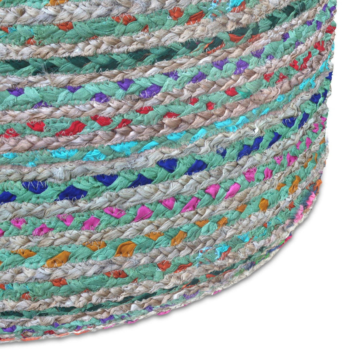 Margo - Handcrafted Round Pouf, photo 13 of 22