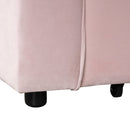 55.3" 4-1 Multi-functional Sofa Bed with Cup Holder and USB Port for Living Room or Apartments Pink