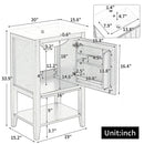 20" Bathroom Vanity with Sink and Storage Rack by HouseOfZazla
