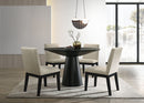 Jasper - Contemporary Round Dining Table With Finish Chairs by HouseOfZazla