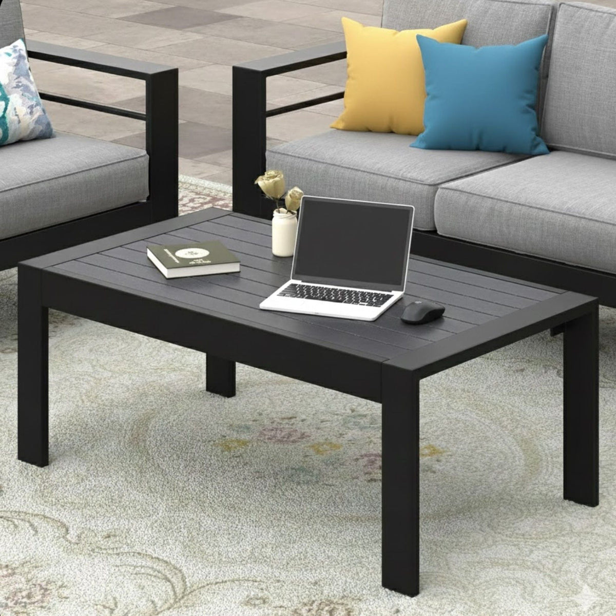Modern Rectangle Outdoor Coffee Table, photo 10 of 12
