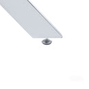 Dining Table With Cross Metal Leg And Tempered Glass, Modern Space Saving Kitchen Table For Living Room by HouseOfZazla