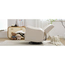 29.5'' Wide Wingback Swivel Rocker Recliner Chair, Glider Rocker Recliner, Rocking Chair Nursery for Living Room Bedroom Apartment,Linen,Beige