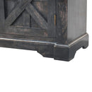 Solid Wood Regal Rustic Sideboard - 6 Compartments