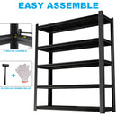 Tall Metal Shelves With Removable Dividers Are High Capacity And Load Bearing For Garages, Kitchens And Offices by HouseOfZazla