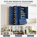 TOPMAX 73.6" Tall Farmhouse Kitchen Pantry Cabinet with 8 Shelves by HouseOfZazla