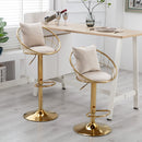 Unique Design Bar Chair, 360 Degree Rotation, Adjustable Height, Suitable For Dining Room And Bar by HouseOfZazla