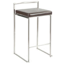 Fuji - Contemporary, Stackable Elegant Counter Stool (Set of 2) by HouseOfZazla