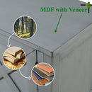 35" Farmhouse Wood Buffet Sideboard Console Table with Bottom Shelf and 2-Door Cabinet, for Living Room, Entryway, Kitchen Dining Room Furniture (Antique Gray)