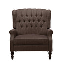 Dunham Contemporary Fabric Tufted Oversized Pushback Recliner
