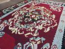 8' X 11' Karabagh Kilim Handmade Flat Weave Wool Rug Vegi Organic Dyes Nice