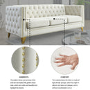 Upholstered Couch Sofa With Button Tufting For Living Room by HouseOfZazla