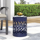 Outdoor Metal Large End Table, Modern Design by HouseOfZazla