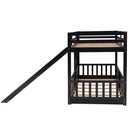 Bunk Bed With Convertible Ladder And Slide by HouseOfZazla