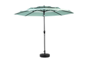 Aluminium 10ft 3 Tier Auto-Tilt Outdoor Patio Umbrella - Light Green