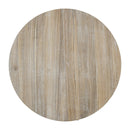 5-Piece Retro Functional Dining Set, Round Table with a 16"W Leaf and 4 Upholstered Chairs for Dining Room and Living Room (Natural)