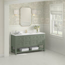 James Martin Breckenridge 60" Single Bathroom Vanity, Smokey Celadon