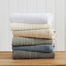 100% Cotton Checkered Jacquard Bath Towel Set - Giuliana Collection by Great Bay Home