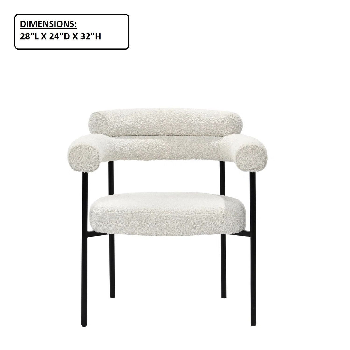 Upholstered Accent Dining Chairs With Armrests (Set of 2), photo 8 of 12