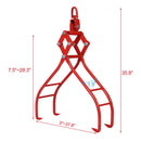 Heavy-Duty 4 Claw Timber Log Lifting Tongs Grabber by HouseOfZazla