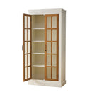 Rustic Style Display Cabinet With Glass Doors For Collectibles by HouseOfZazla