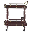 2 Shelf Serving Cart - Brown