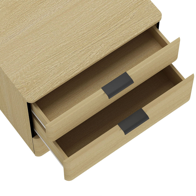 Payton - Nightstand & 3 Drawers - Oak, photo 9 of 10