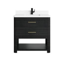 James Martin Lucian 36" Single Bathroom Vanity, Carbon Oak