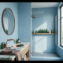 Aegean Matte Subway Glass Tiles 2x6