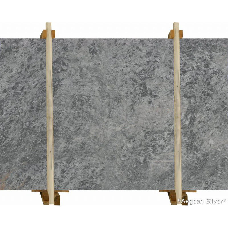 Aegean Silver Bookmatching Polished Marble Slab