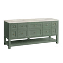 James Martin Breckenridge 72" Double Bathroom Vanity, Smokey Celadon