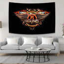Aerosmith band tapestry red & yellow bedroom wall hanging by Decorbites
