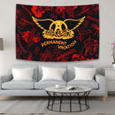 Aerosmith band tapestry red & yellow bedroom wall hanging by Decorbites