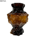 GobekUsa Irregular Glass Vase: Desk Decor, Flower Arrangement, Aesthetic Room Pot