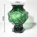 GobekUsa Irregular Glass Vase: Desk Decor, Flower Arrangement, Aesthetic Room Pot