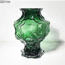 GobekUsa Irregular Glass Vase: Desk Decor, Flower Arrangement, Aesthetic Room Pot