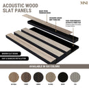 MSI Ebony Acoustic Wood Slat Panels