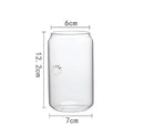 Aesthetic drinking glasses set with lids and straws for kitchen by Decorbites