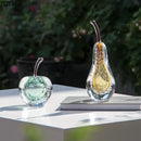 GobekUsa Glass Fruit Sculpture Desk Ornament for Aesthetic Room Decor