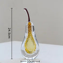 GobekUsa Glass Fruit Sculpture Desk Ornament for Aesthetic Room Decor