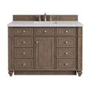James Martin Bristol 48" Single Bathroom Vanity, Whitewashed Walnut
