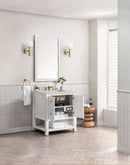 James Martin Breckenridge 30" Single Bathroom Vanity, Bright White