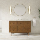 James Martin Laurent 48" Dual Mount Single Bathroom Vanity, Honey Oak