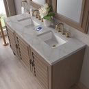 James Martin Portland 60" Double Bathroom Vanity, Whitewashed Walnut