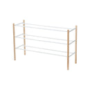 Expandable Shoe Rack (18" H)  - Steel + Wood