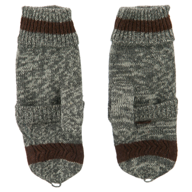 Men's Acrylic Fingerless Cuff Gloves