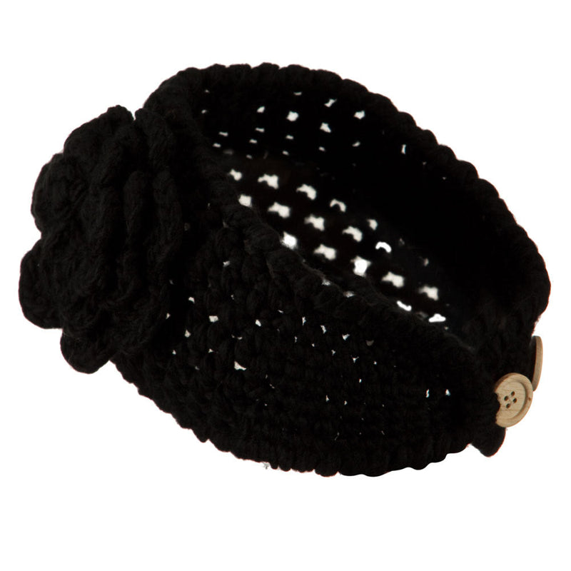 Ladies Acrylic Flower Accent Head Band