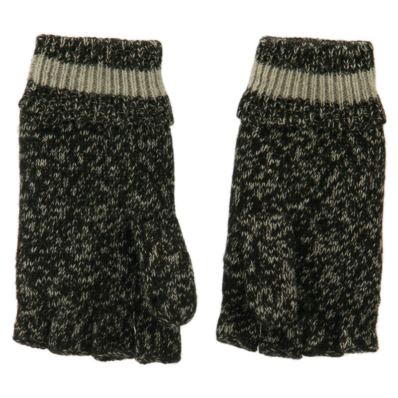 Men's Acrylic Fingerless Cuff Gloves
