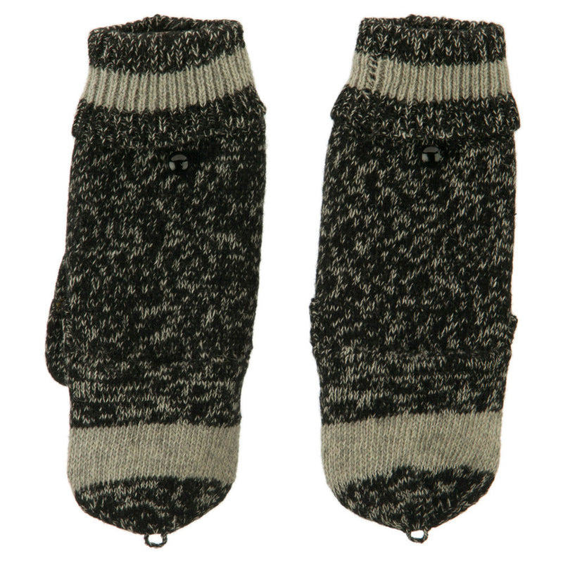 Men's Acrylic Fingerless Cuff Gloves